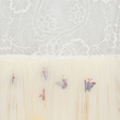 Butterfly pattern on a textured white and beige background