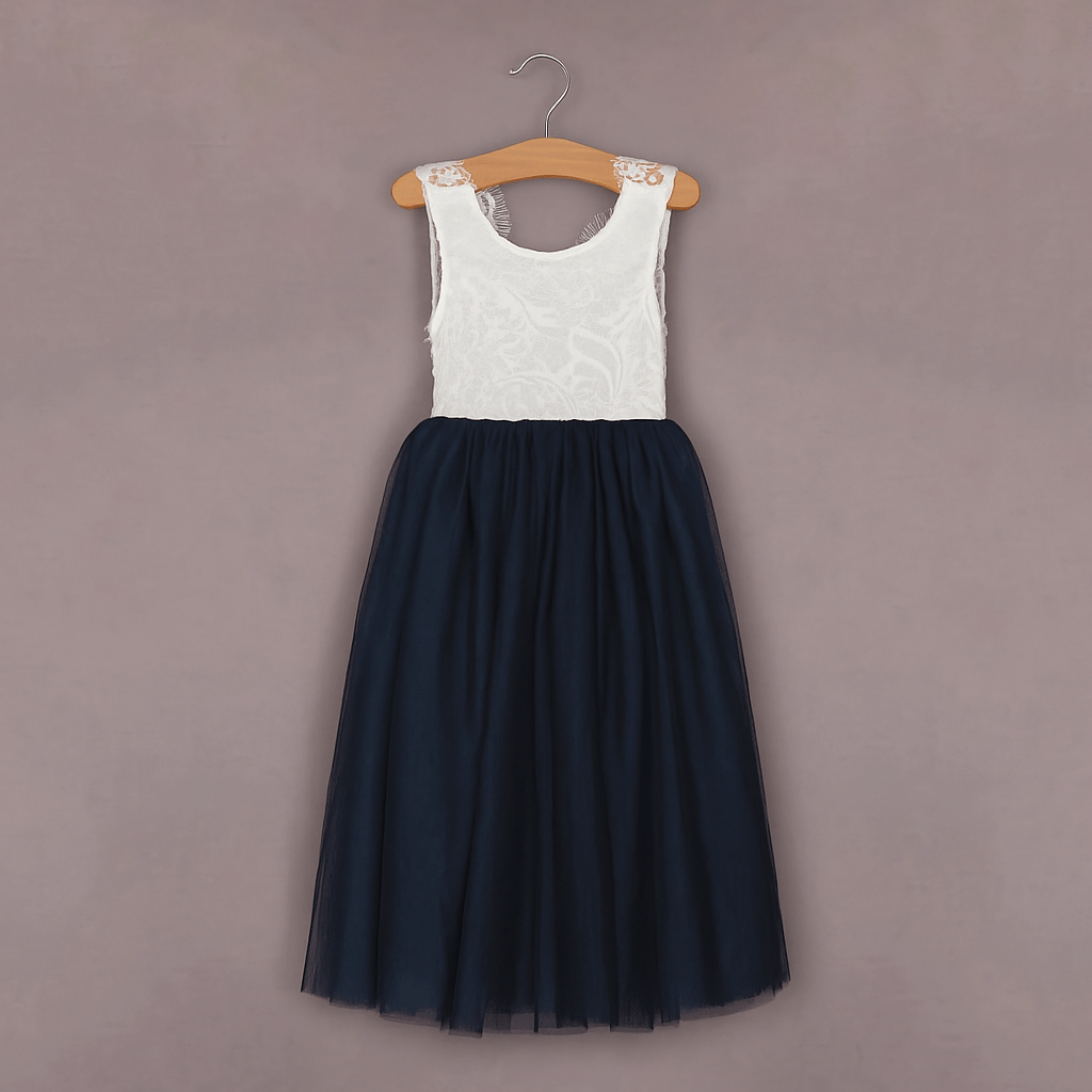 Robe Bohème Classique - Bleu Marine 