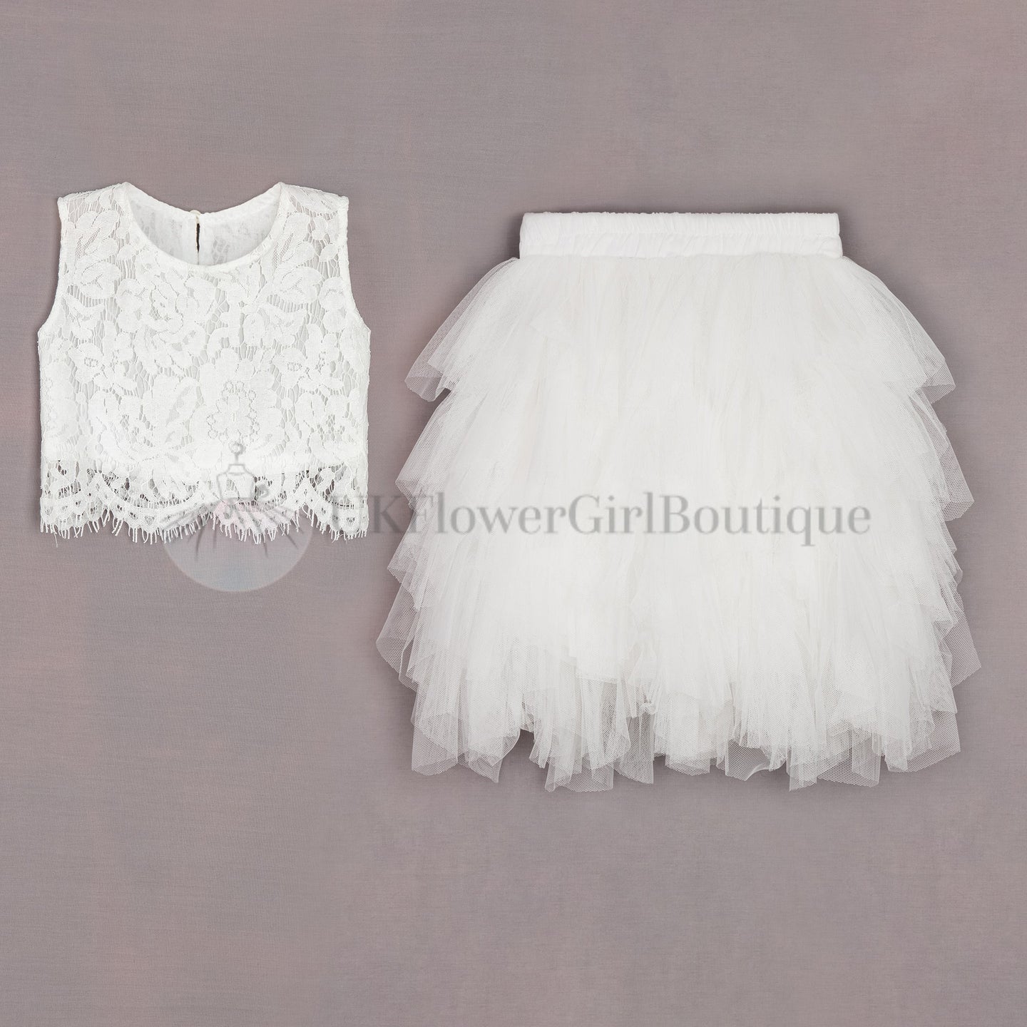 Baby Ophelia Couture Set – Weiß 