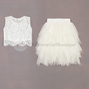 Ophelia Couture Set - Ivory White
