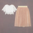Felicity Couture Set – Aprikosen-Champagner 