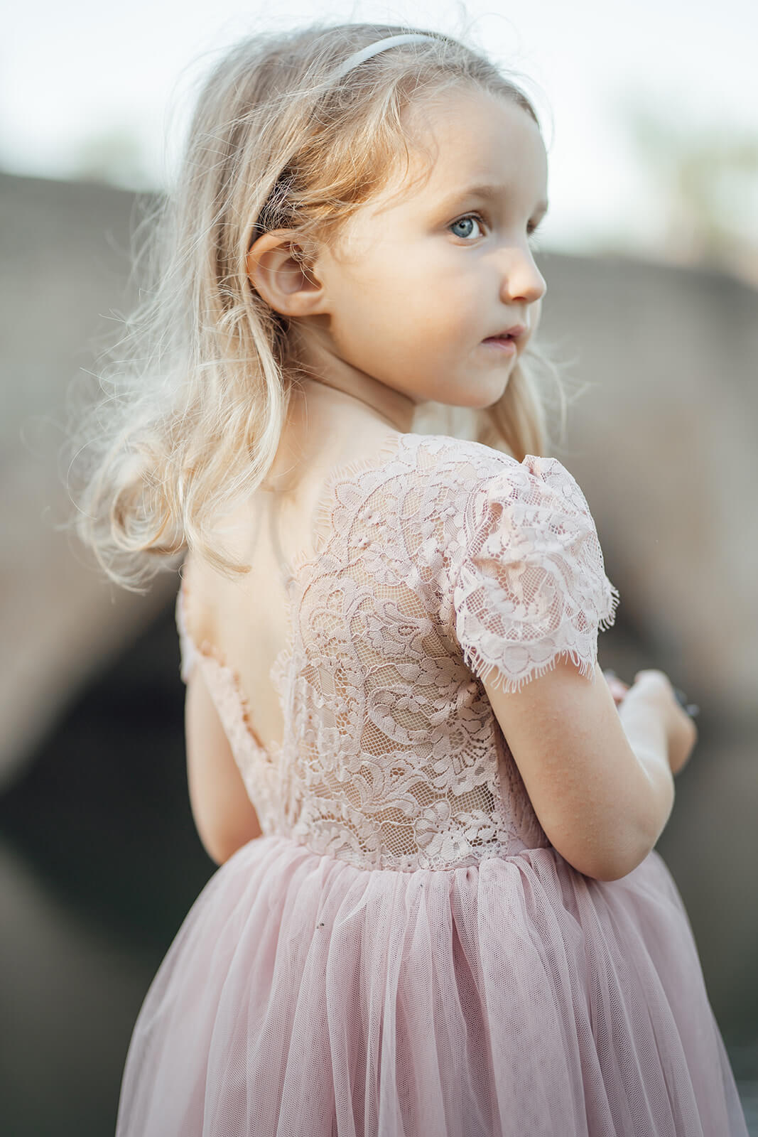 Bohemian Rose Flutter Baby Party Dress