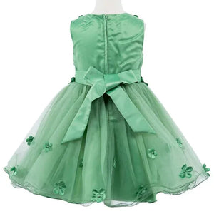 Daisy Dress in sage green - rear bow