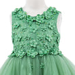 Daisy Dress in sage green - bodice detail