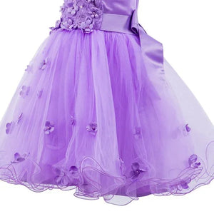 Daisy Dress in Lavender - detailing on skirt