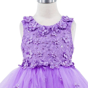 Daisy Dress in Lavender - bodice detail