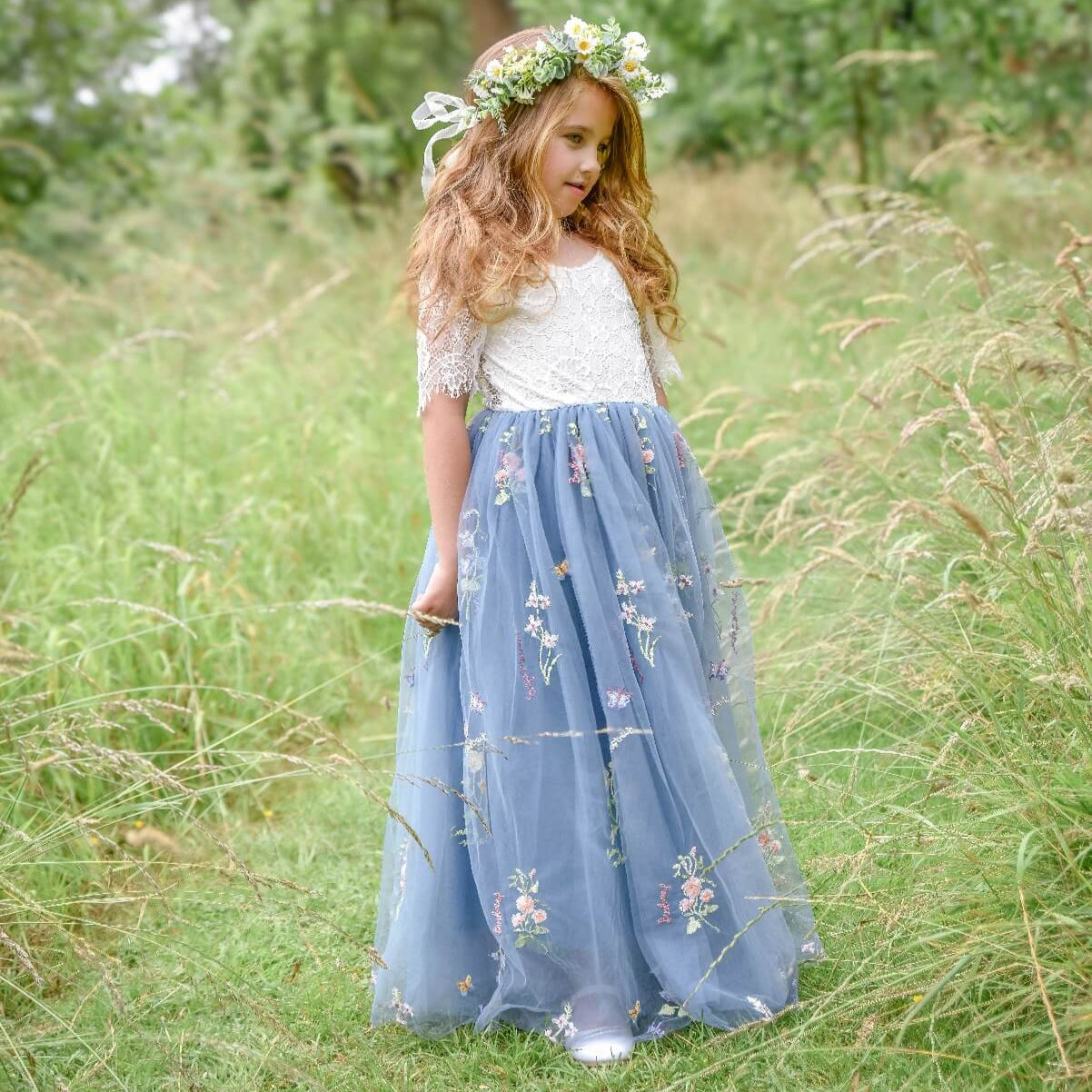 pretty girl in field