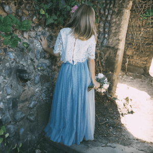Felicity Couture - Silver Blue - UK Flower Girl Boutique