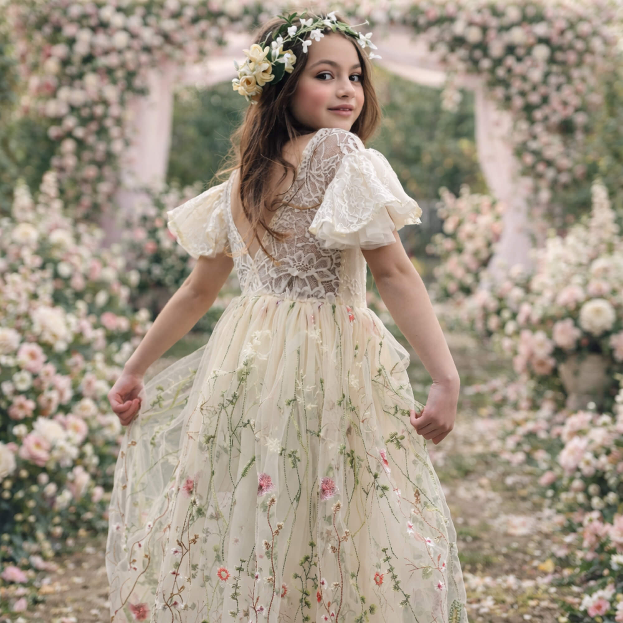 Embroidered Dresses | Weddingwear | UK Flower Girl Boutique Embroidered Dresses | Weddingwear | UK Flower Girl Boutique