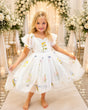 Enchanted Forget Me Not Dress - White