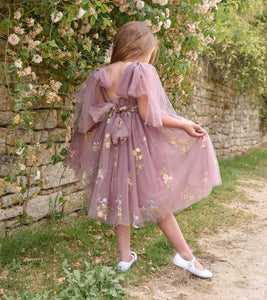 pretty girl wearing fairy style dress