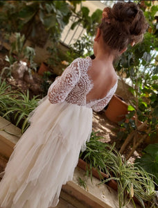 Rear detailing of the dress