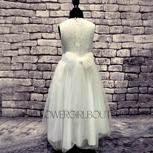 Isabella Flower Dress - White