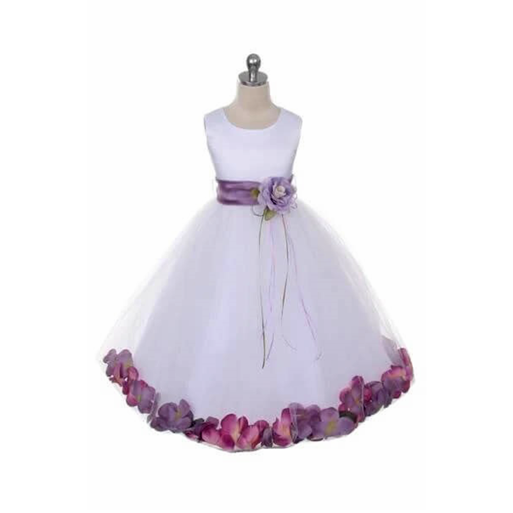 Flower girl store dresses plum color