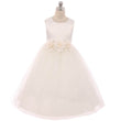Flower Girl Dress with Ivory flowers