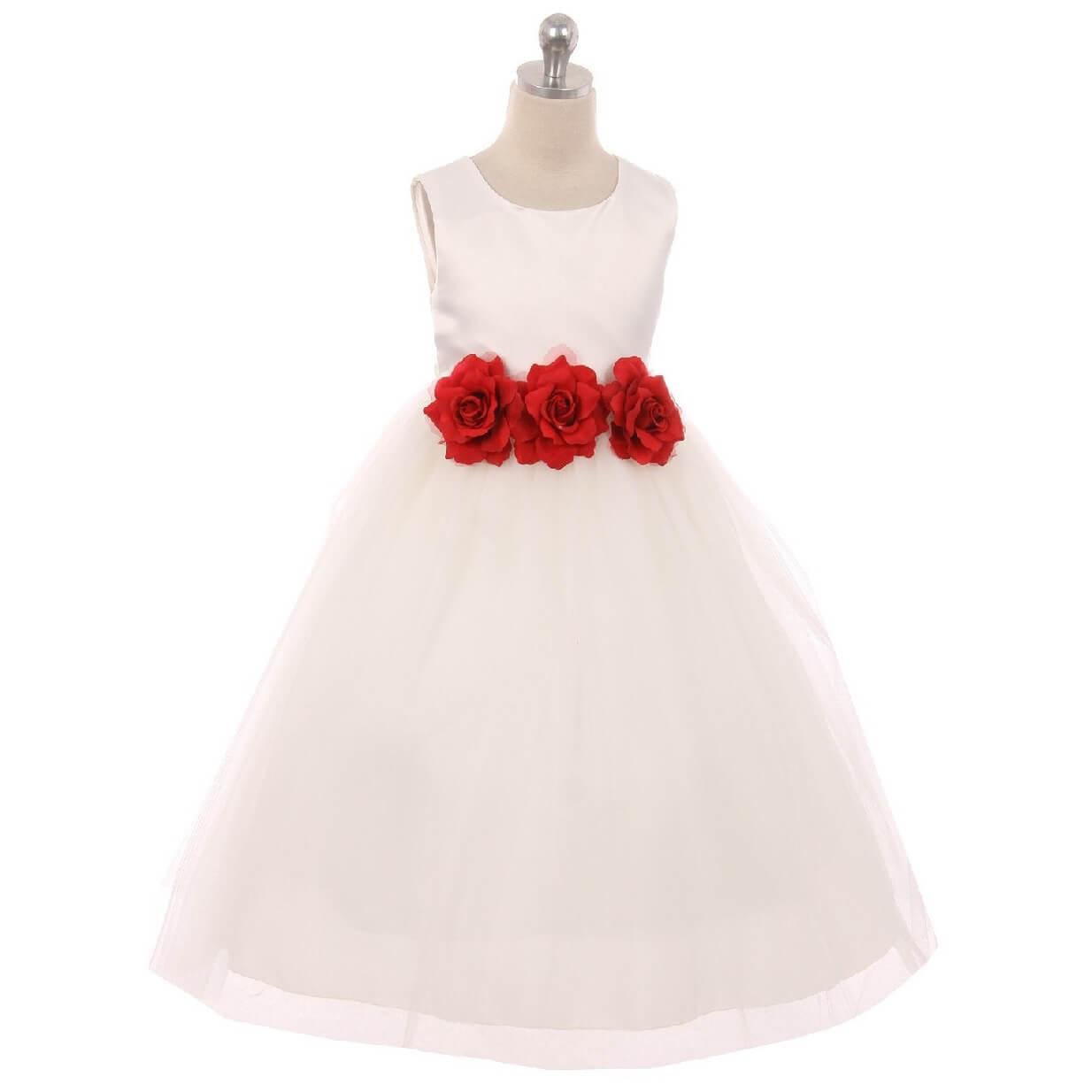 strapless open back dress About A Girl Maxi Dress Red main image 1