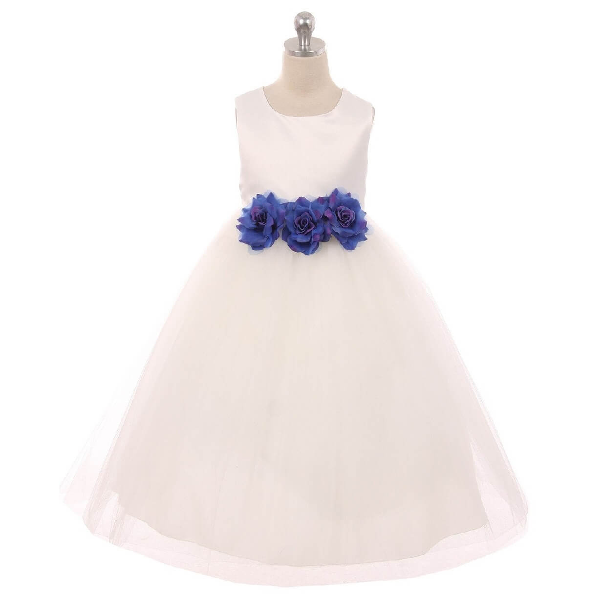Leilani Dress with Navy Flowers