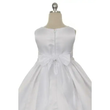 Back of girls white dress