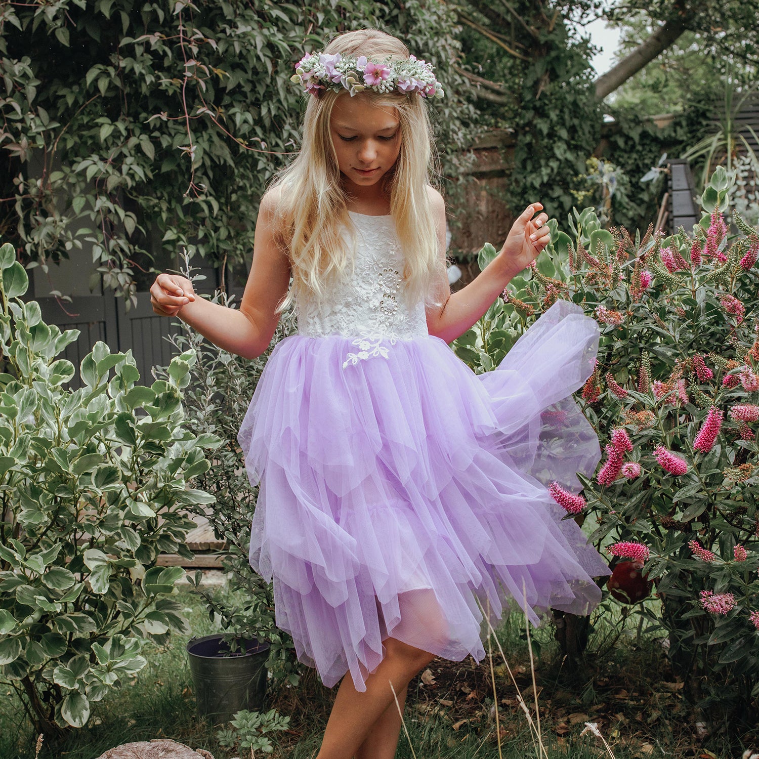 Plum Flower Girl Dresses Uk Lilac, Mauve And Purple Dresses