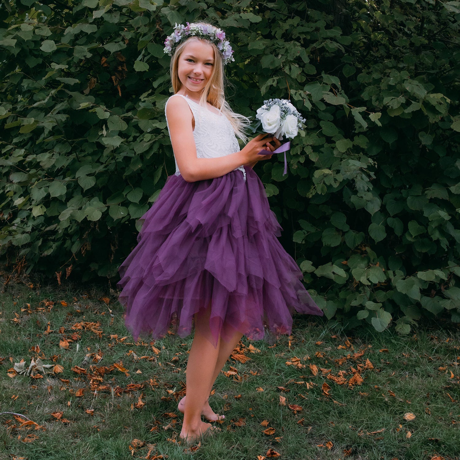 Lilac, Mauve and Purple Dresses Weddingwear UK Flower Girl