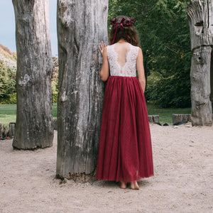 Bohemian Classic Dress - Wine