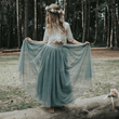 Flower girl in forest