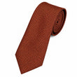 Brown patterned tie on a white background