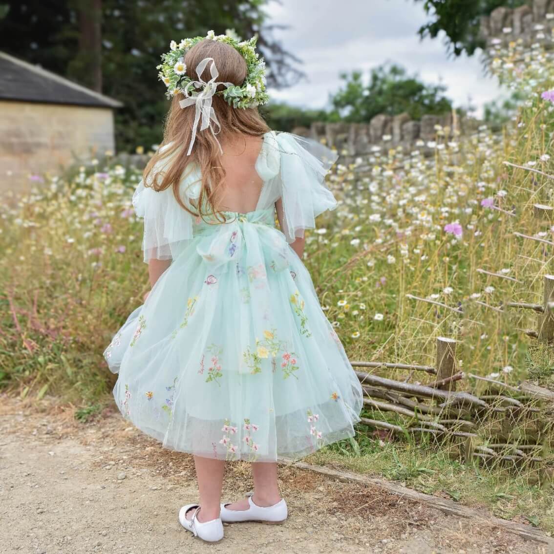 Enchanted Angel Dress Mint Green | Girls Tulle Occasion Dress Enchanted Angel Dress Mint Green | Girls Tulle Occasion Dress
