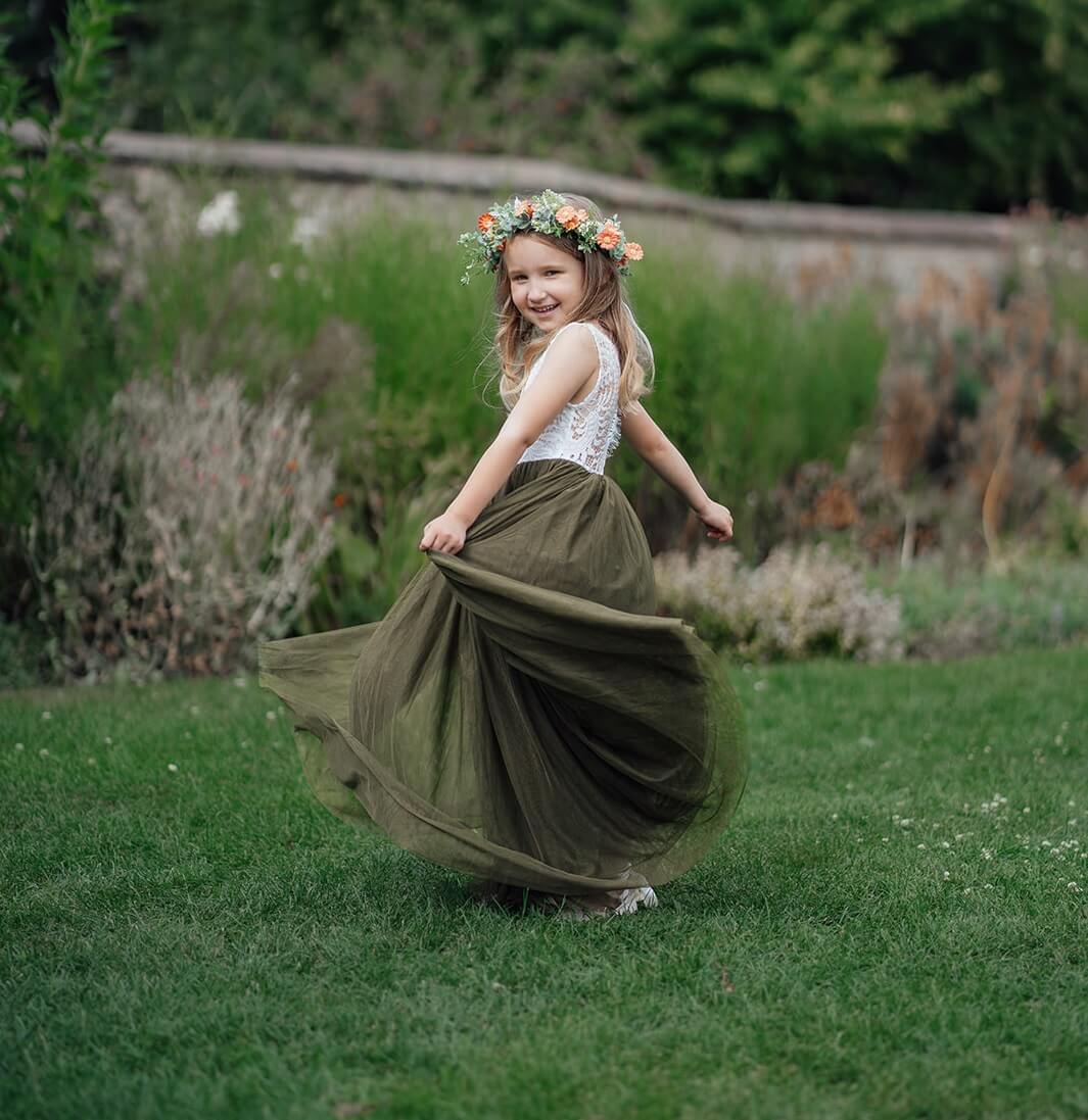 Baby Bohemian Classic Sleeveless Dress - Olive Green