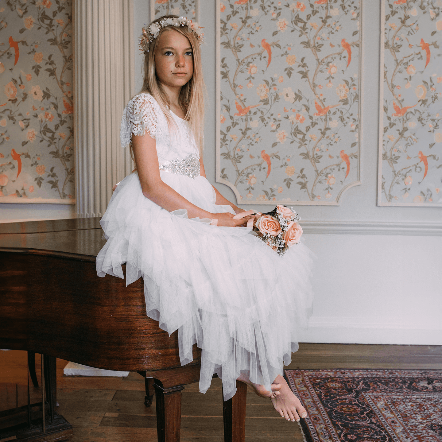 Bohemian Princess Dress | White