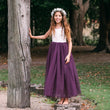 Klassisches Baby-Bohemien-Kleid – Lila Pflaume – verschiedene Farben 