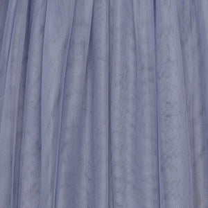 Close-up of blue tulle fabric
