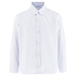 White button-up shirt on a white background