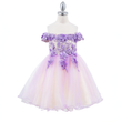beautiful girls dress with lilac embellishment