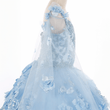girls blue cinderella style dress