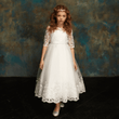 full-length white Irina dress from uk flower girls boutique