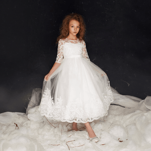 full-length white rina dress from uk flower girl boutique