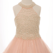 beaded bodice on a Girls princess style dress from UK Flower Girl Boutique