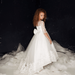 full-length white Irina dress from uk flower girls boutique