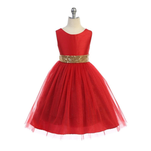 Belle of The Ball Dress in red with gold detail 