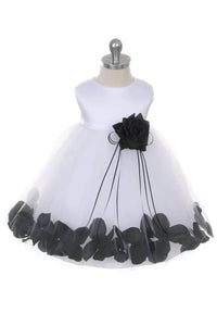 Baby Kenza - Bridal Ivory with Choice of 21 Colour Petals
