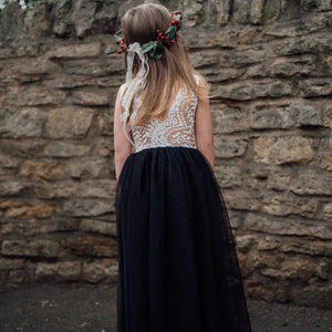 rear image of flower girl dress
