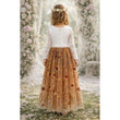 Enchanted dress but with the closed buttoned back
