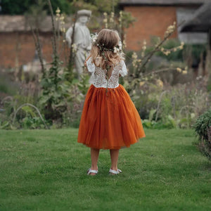 rear photo of flower girl dress