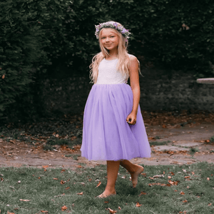 Bohemian Classic Dress - Lilac Tea Length