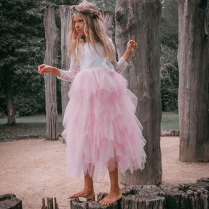 Flower Girl in Pink Dress