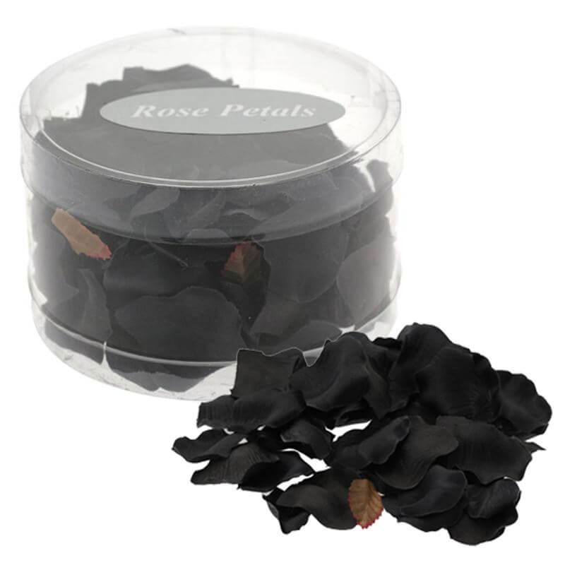 Artificial Rose Petals - Black