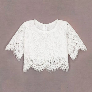 lace top with sleeves