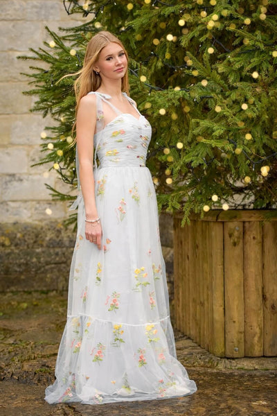Embroidered Lalla Ladies Bridesmaid Dress