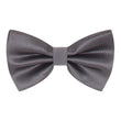 silver grey bow tie